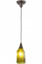 Meyda Black 161129 - 4"Sq Metro Fusion Distressed Draped Mini Pendant