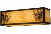 Meyda Black 161276 - 16"W Winter Pine Vanity Light