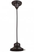 Meyda Black 161841 - 6.5"W Craftsman Brown on Brass 1 LT Pendant Hardware