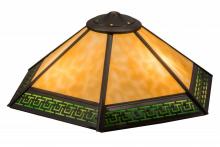 Meyda Black 162464 - 19" Wide Greek Key Mission Shade