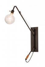 Meyda Black 162527 - 5" Wide Montador Wall Sconce