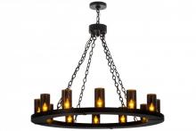 Meyda Black 163777 - 42"W Loxley 12 LT Chandelier