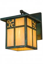 Meyda Black 165194 - 12"W Hyde Park Sprig Hanging Wall Sconce