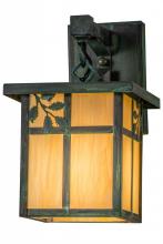 Meyda Black 165199 - 6.5"W Hyde Park Sprig Hanging Wall Sconce