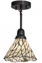 Meyda Black 165820 - 8"W Willow Jadestone Mini Pendant