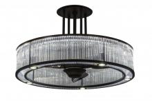 Meyda Black 165931 - 36" Wide Marquee Gural Chandel-Air