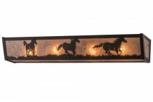 Meyda Black 165969 - 30" Wide Running Horses Vanity Light