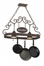 Meyda Black 166218 - 34"L Bon Appetit 2 LT Pot Rack