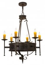 Meyda Black 167204 - 30" Wide Lorenzo 6 Light Chandelier