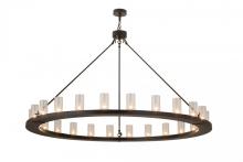 Meyda Black 167756 - 72" Wide Loxley 24 Light Chandelier