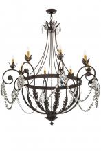 Meyda Black 167783 - 45"W Antonia 8 LT Chandelier