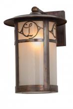 Meyda Black 167993 - 10" Wide Fulton Personalized Monogram Solid Mount Wall Sconce