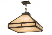 Meyda Black 169071 - 18"Sq Whitewing Prime Pendant