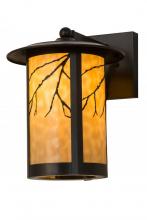 Meyda Black 169210 - 10"W Fulton Branches Solid Mount Wall Sconce