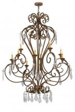 Meyda Black 169309 - 48"W Josephine 10 LT Chandelier