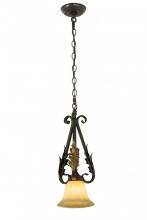 Meyda Black 169619 - 8"W Ava Mini Pendant