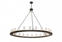 Meyda Black 169898 - 72"W Loxley 24 LT Chandelier