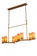 Meyda Black 170139 - 52" Long Cero 8 Light Oblong Chandelier