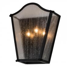 Meyda Black 170629 - 12" Wide Austin 3 Light Wall Sconce