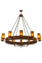 Meyda Black 170763 - 72"W Parnella 12 LT Chandelier