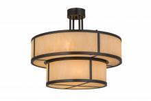 Meyda Black 170881 - 24"W Jayne 2 Tier Pendant