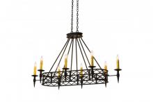 Meyda Black 171574 - 55" Long Topridge 8 LT Chandelier