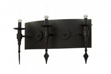 Meyda Black 171909 - 24"W Warwick 3 LT Wall Sconce