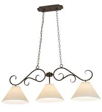 Meyda Black 171986 - 48" Long Bristol 3 Light Oblong Pendant