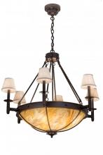 Meyda Black 173511 - 36"W Freya 6 LT Chandelier