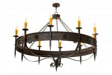 Meyda Black 173532 - 66"W Calandra 10 LT Chandelier