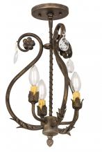 Meyda Black 174340 - 12"W Antonia 3 LT Chandelier