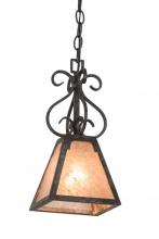 Meyda Black 174345 - 7"Sq Ava Mini Pendant