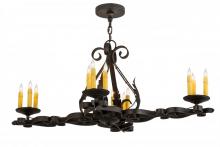 Meyda Black 174436 - 42"L Elianna 12 LT Oblong Chandelier