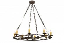 Meyda Black 175708 - 42" Wide Ashley 8 Light Chandelier