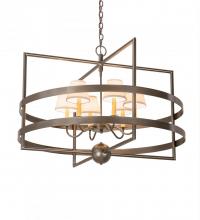 Meyda Black 175746 - 36"W Aldari 6 LT Chandelier