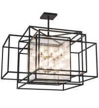 Meyda Black 176075 - 60" Square Kitzi Box Pendant