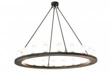 Meyda Black 177858 - 60" Wide Loxley 20 Light Chandelier