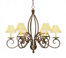 Meyda Black 177949 - 28" Wide Squire 6 Light Chandelier