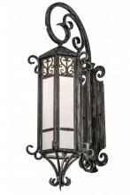 Meyda Black 178196 - 12" Wide Caprice Lantern Wall Sconce