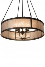 Meyda Black 178551 - 42" Wide Craftsman Jaula Chandelier