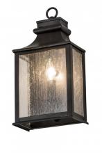 Meyda Black 179602 - 7"W Bastille Wall Sconce