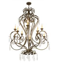 Meyda Black 179688 - 48"W Josephine 10 LT Chandelier