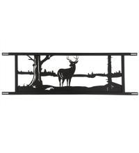 Meyda Black 179783 - 94.5"W Neversink Bridge Stag Decor