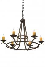 Meyda Black 179905 - 36"W Octavia 6 LT Chandelier