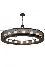 Meyda Black 179911 - 78"W Loxley Golpe 16 LT Chandelier