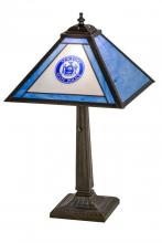 Meyda Black 180387 - 22"H Personalized State Trooper Table Lamp