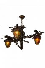 Meyda Black 180442 - 40" Wide Acorn Branch 3 LT Chandelier