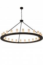 Meyda Black 181386 - 72" Wide Loxley 24 Light Chandelier