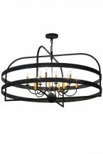 Meyda Black 181457 - 48" Wide Aldari 12 Light Chandelier