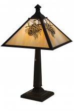 Meyda Black 181590 - 23.5"H Winter Pine Table Lamp